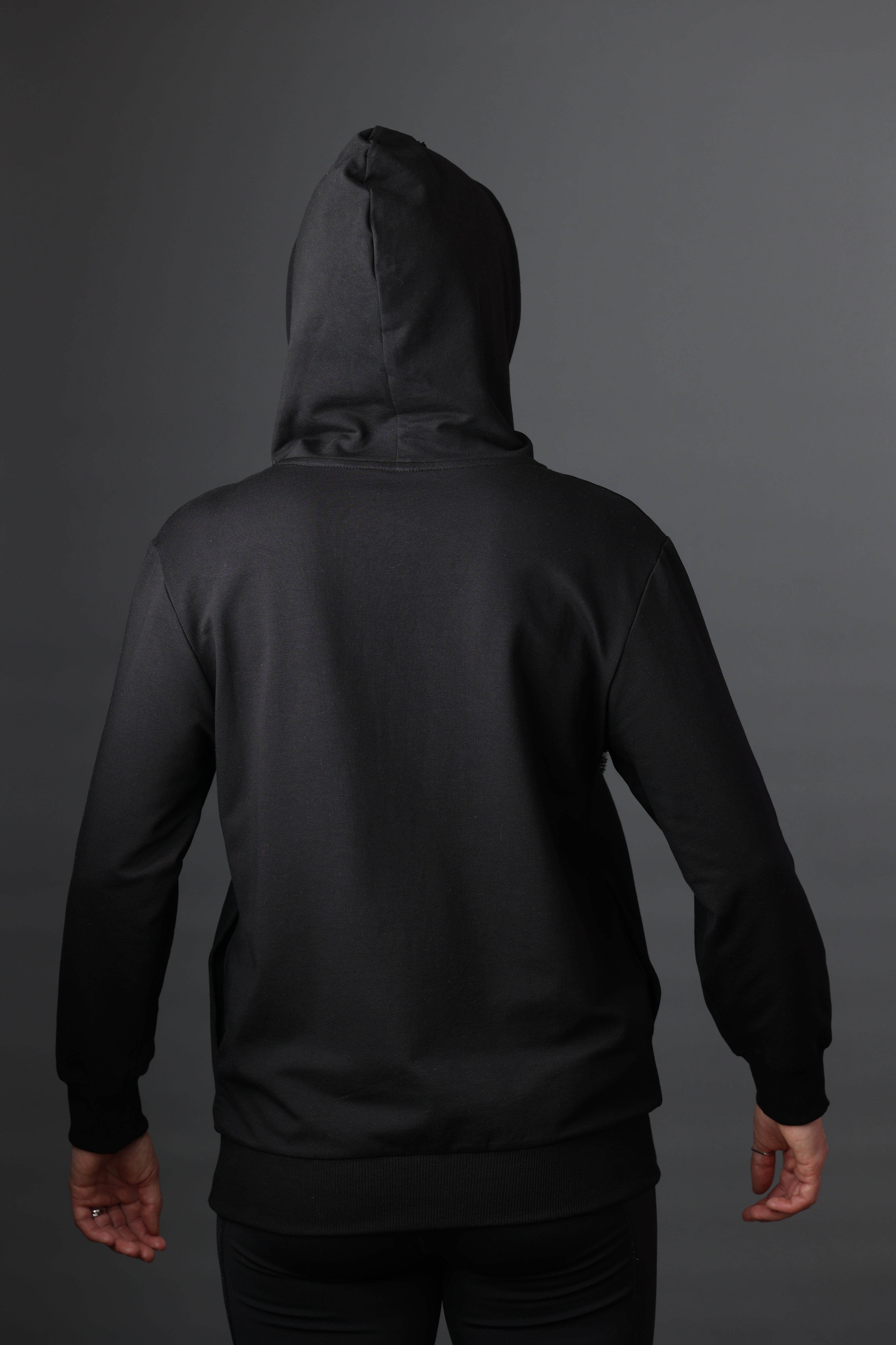 Black Hoodie "Hera" - Man