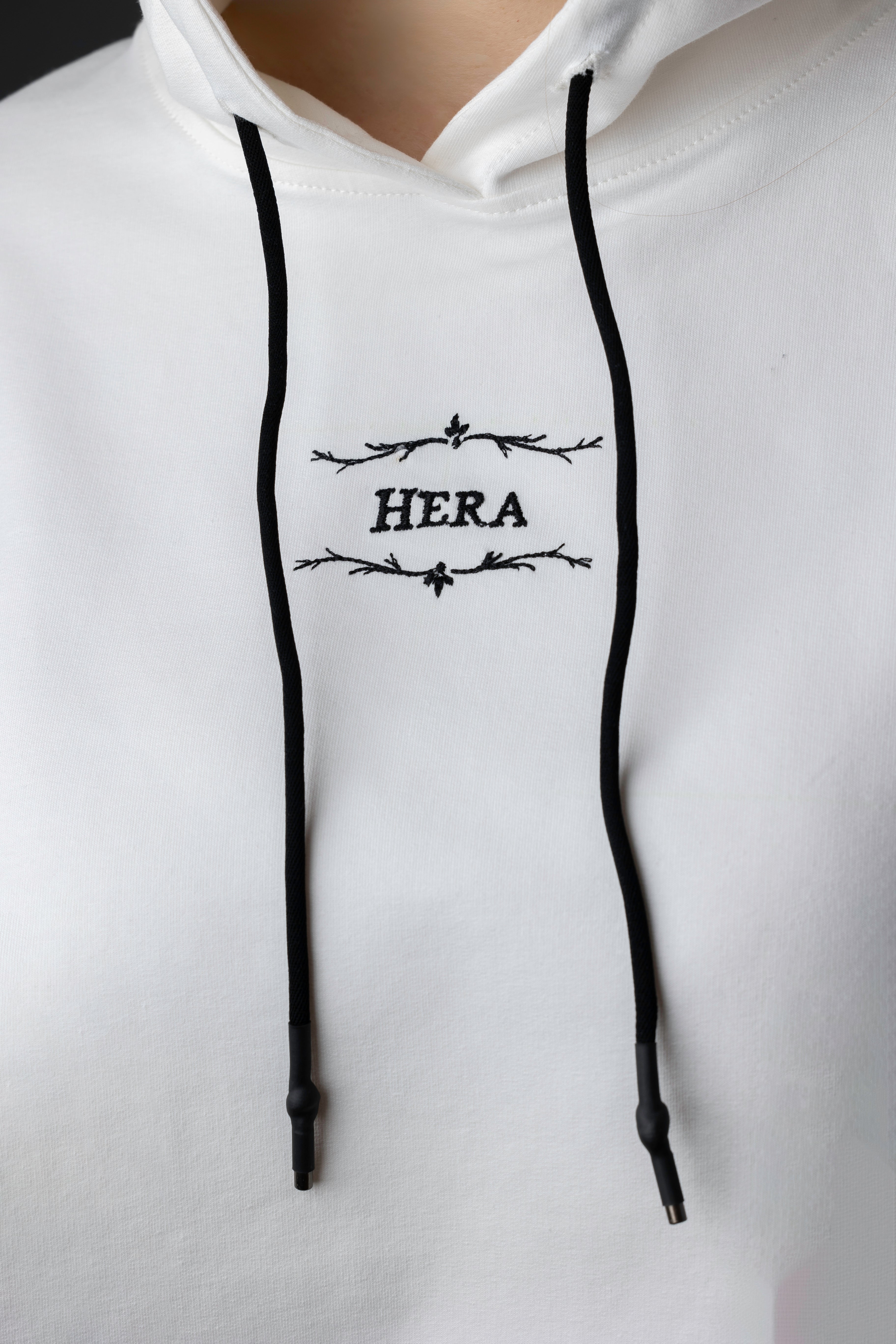 White Hoodie "Hera" - Woman