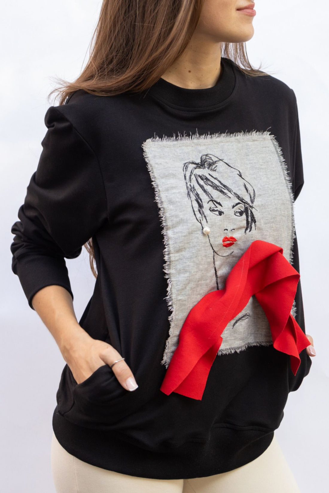 Elegant Rouge Sweatshirt