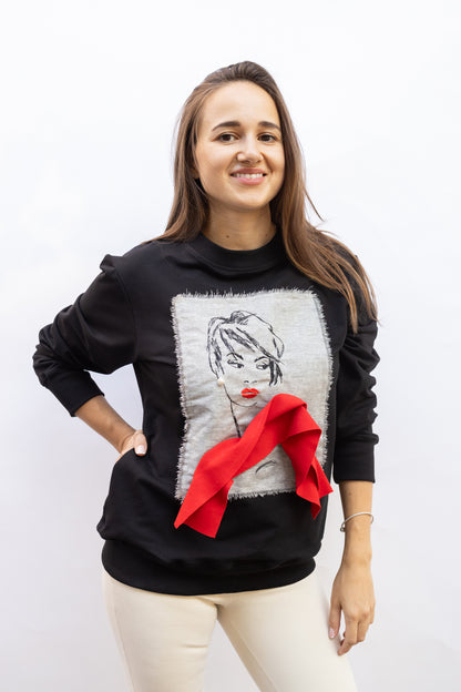 Elegant Rouge Sweatshirt