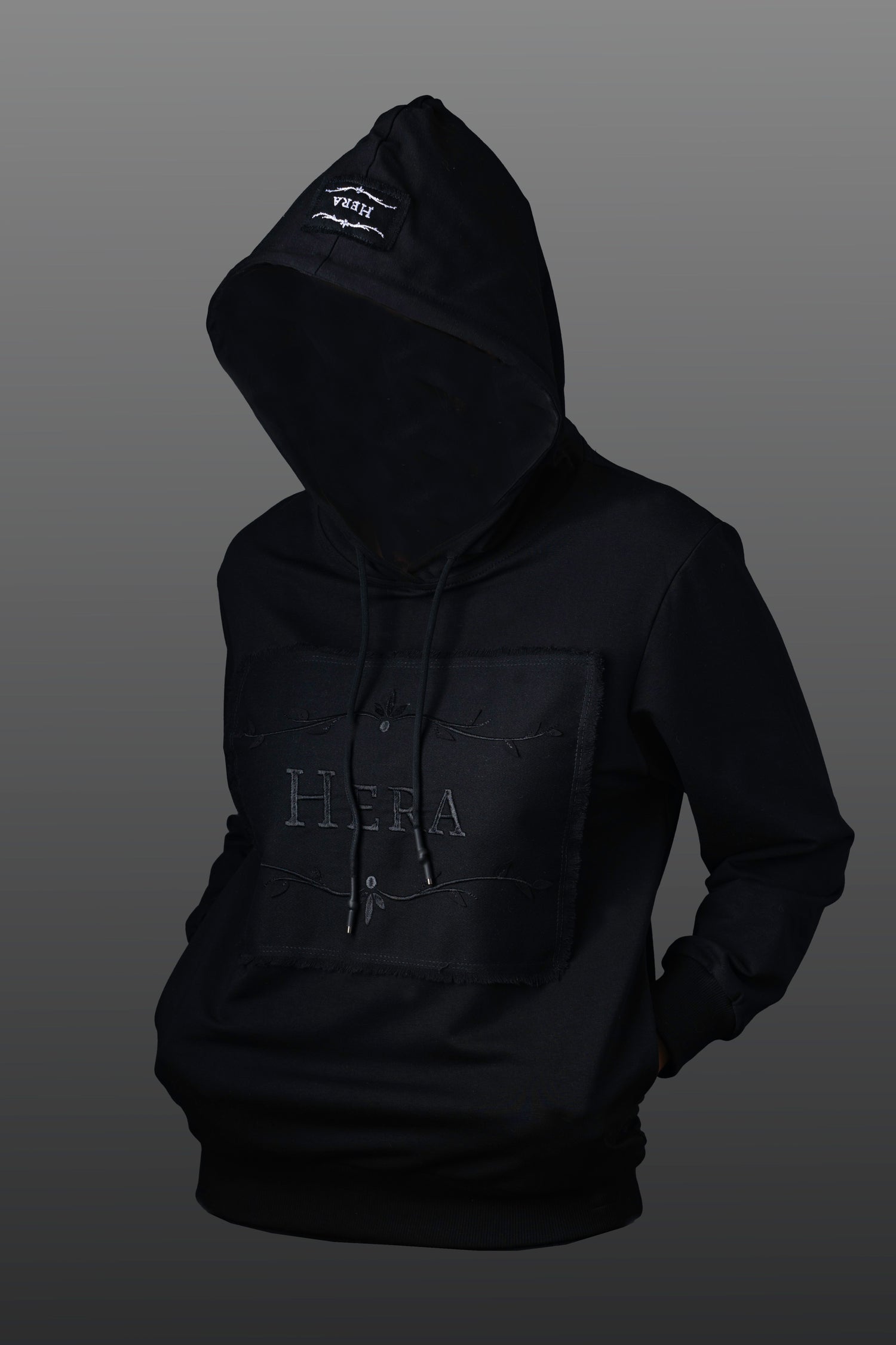 Black Hoodie &quot;Hera&quot; - Woman