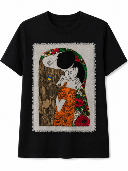 The Kiss of the Armed Forces of Ukraine T-Shirt Black